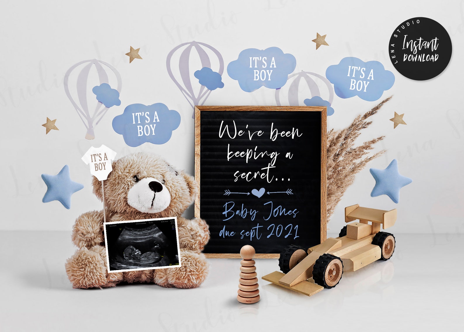 Editable Baby Announcement For Boy Letter Board Boy Pregnancy Etsy
