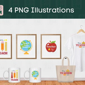 Teacher sublimation PNG, Teacher Bundle sublimation file, Teaching shirt PNG design, Teacher apple Sublimation design, Digital download