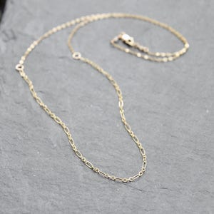 14K GOLD-FILLED Patchwork Necklace, 20 inch layering necklace