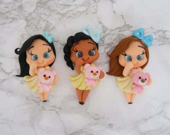 Cute Baby Doll Clay Doll For Bows | Cute Clay Doll For Bows | Clays For Bows