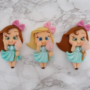 Handmade Cold Porcelain Clay Doll: Ice Cream Girl Figurine for Crafts