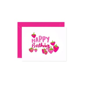 « Carte d'anniversaire Baies, Baies et Fraises - Vague » par Amelia