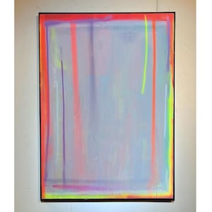 Large neon white orange Painting Original Abstract Painting Pink Wall Art Pink Abstract Painting Canvas neon orange Modern Wall Painting hot