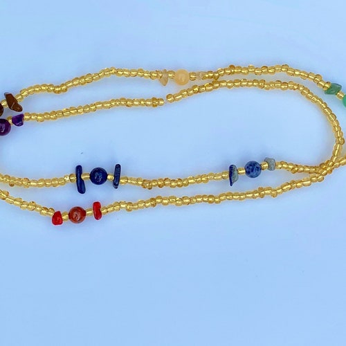 7 Chakra Waist Beads Etsy