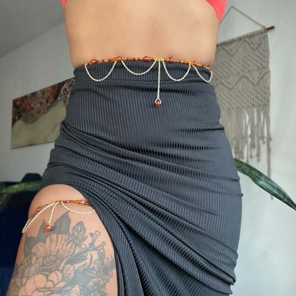 Fire Goddess Thigh Beads