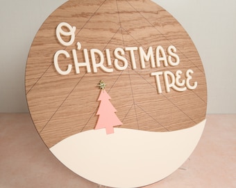 O Archivo de signo de árbol de Navidad para Glowforge Laser Cutter SVG