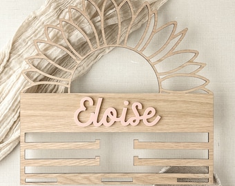 Sunflower Bow Holder File Bundle Laser Cut File for Glowforge SVG