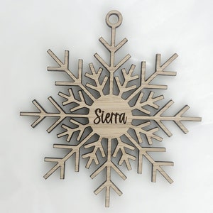 Snowflake Ornament Digital File for Glowforge Laser Cutter SVG