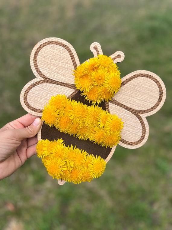 Dandelion Bumblebee Nature Scavenger Hunt Learning File Laser Cut File for Glowforge SVG