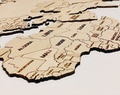 World Map Glowforge File Laser Cutter SVG