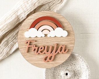 Rainbow Cloud DIY Kit Archivo colgante de pared Archivo de corte láser para Glowforge SVG