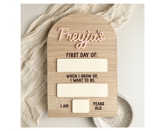 Primer día de escuela firma el archivo SVG para el borrado en seco del cortador láser Glowforge