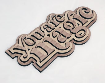 You Are Magic Boho Wooden Sign SVG File for Glowforge Laser Cutter