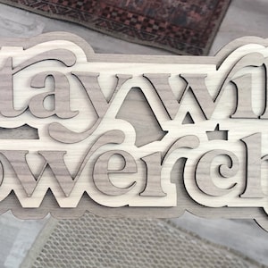Bleiben Wild Blume Kind Boho Kindergarten Zeichen Wand Dekor SVG Datei Bundle für Glowforge Laser Cutter
