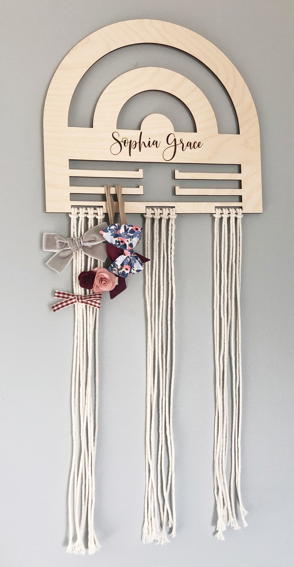 Rainbow Bow Holder File Bundle Laser Cut File for Etsy