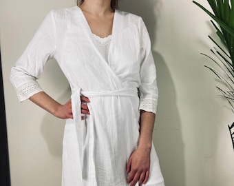 Muslin Bathrobe Belted robe