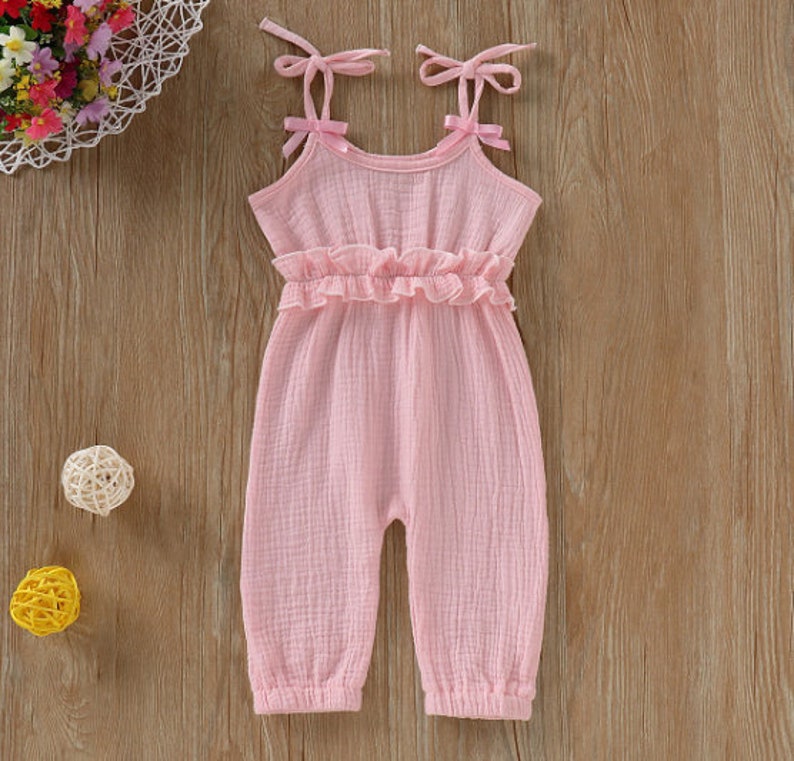 Baby clothes Cotton Muslin Jumpsuits for girls Etsy
