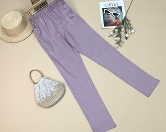 Cotton linen pants