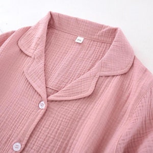 Muslin Pajama Sets for Women, Cotton, Gauze, Shirt and Capri Pants. - Etsy