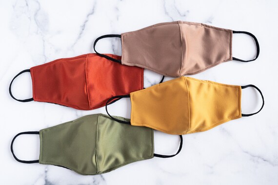 Autumn Colors Face Mask, Replaceable Nose Wire, Double Layer with Filter Pocket, Reversible, Washable, Elastic Band, FREE Shipping!