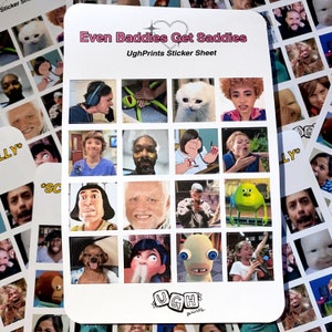 Meme Sticker Sheets For Planners, Calendars, Journaling, Penpals