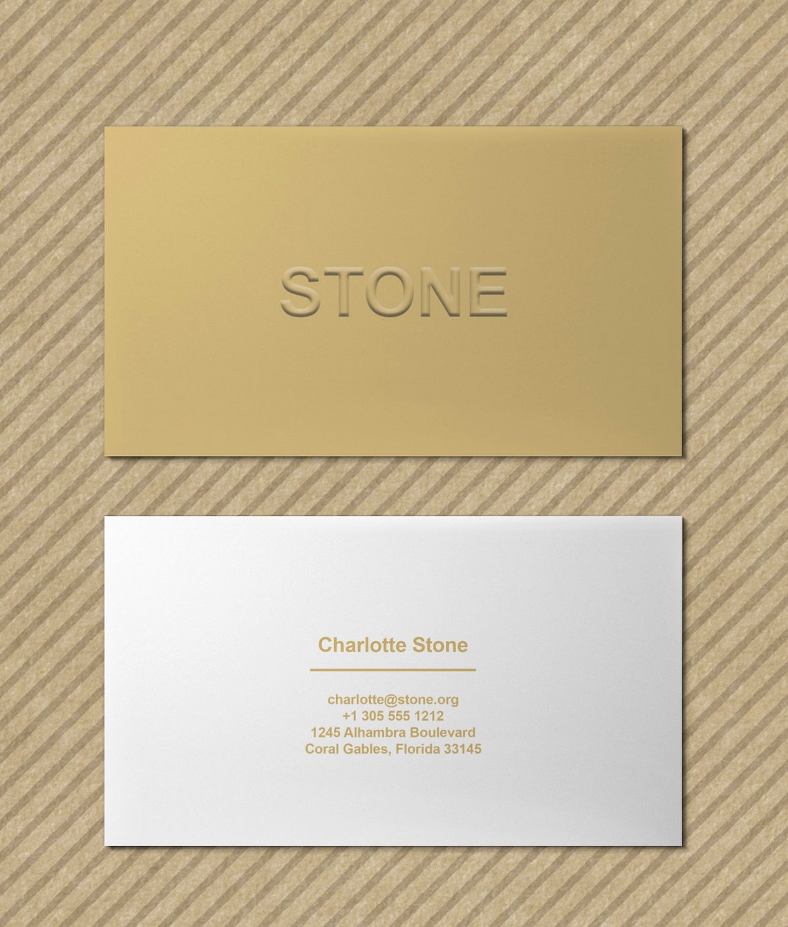 Blind embossing logo Business card Etsy