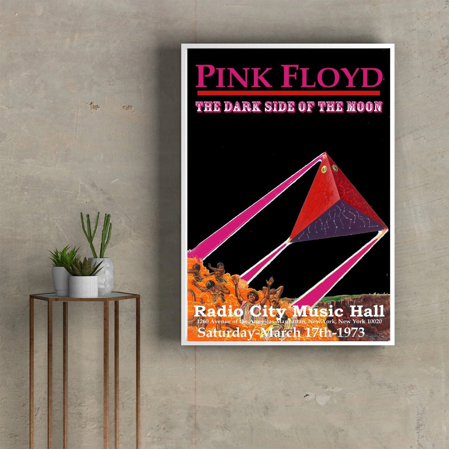 Pink Floyd At Radio City Music Hall Concert Poster