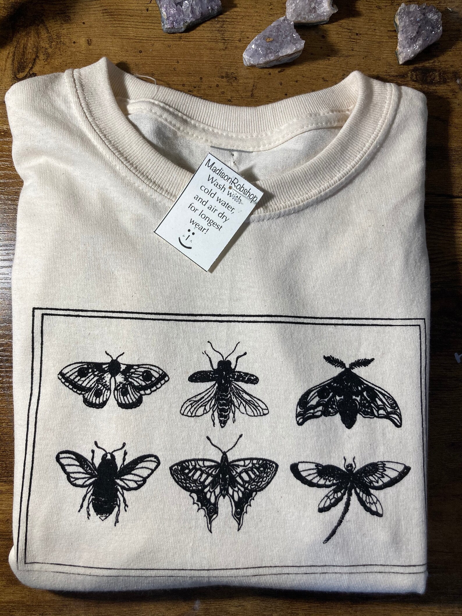 Moth Shirt Unisex Insect Tshirt Moths and Butterflies Etsy