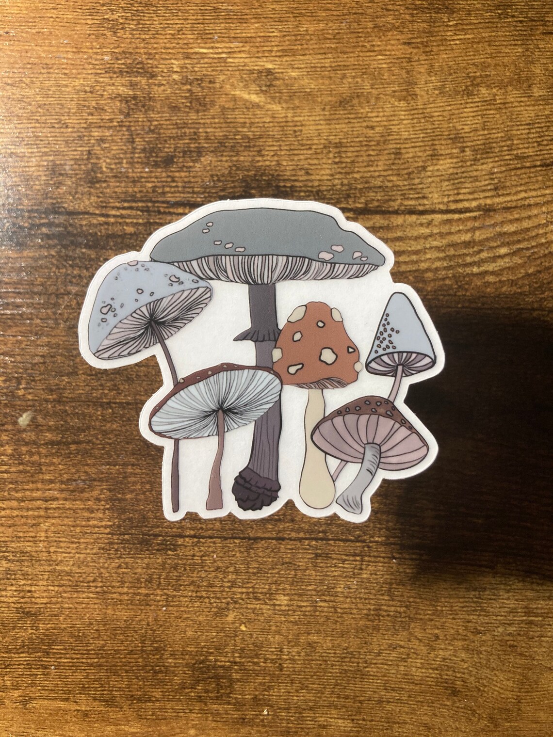 Mushroom collection Waterproof vinyl sticker flower Etsy