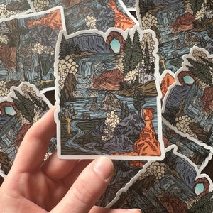 National Park Sticker hiking stickers outdoor nature sticker national park sticker.