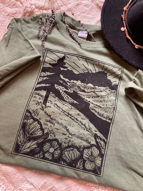 Mountain range,Mountain Themed T Shirt, Hiking Tees, Outdoor Shirts, Wilderness Graphic Tee, Outdoors Tshirt, Nature Gift, Graphic Shirt.