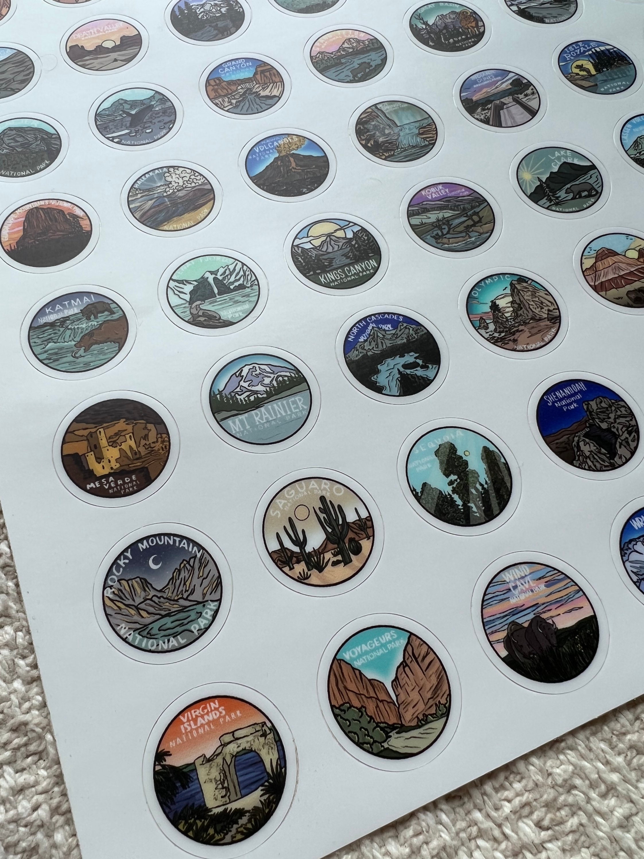 Custom National Park Passport Cancellation Stamp Stickers, Personalized  National Park Stamp Stickers 