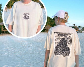 Camiseta do Parque Nacional de Yosemite, Camiseta Gráfica Oversized Comfort Colors