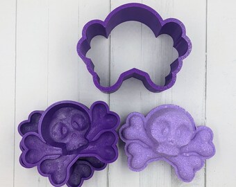 Crossbones Bath Bomb Mold