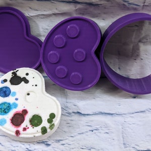 Painters Palette Bath Bomb Mold