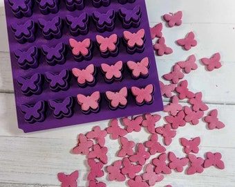 Vlinder/Fee Strooi Maker Bubble Dough Fondant Confetti Badbom Mold