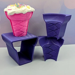 Eisbecher Badebombenform
