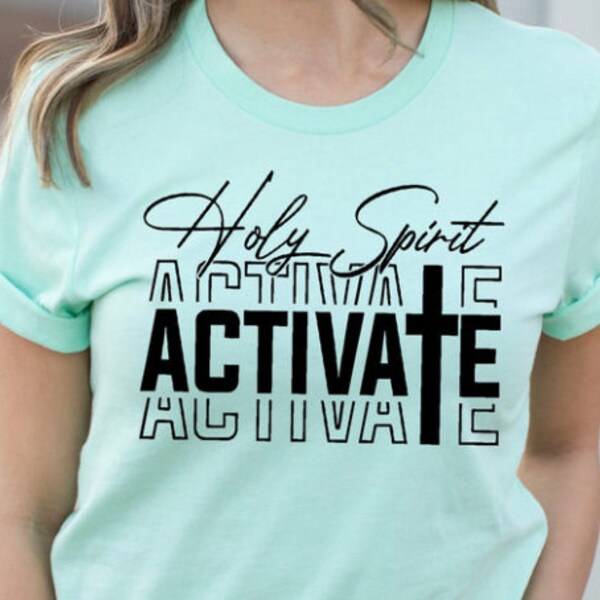 Holy Spirit Activate Long Sleeve Shirt - Etsy