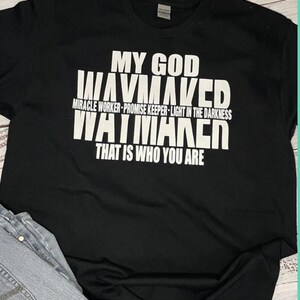 WAYMAKER SHIRT, unisex faith shirt, men's christian tee, faith based shirt, gift for christian, trendy faith shirt