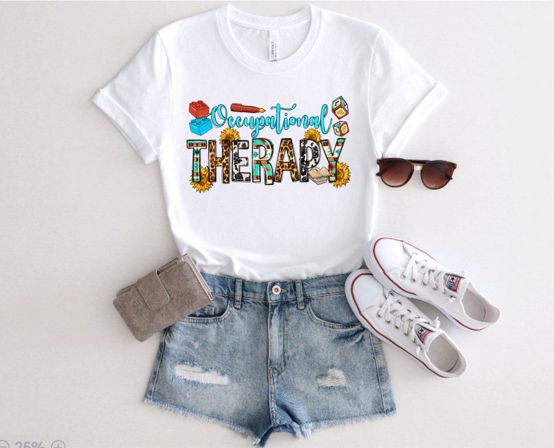 Occupational Therapy Block Shirt, Patterned OT Shirt, - Etsy