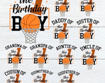 Basketball Birthday Family Shirt, customized number, basketball matching shirt birthday