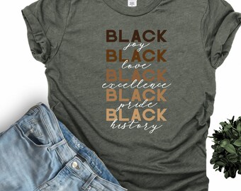 Black Joy Black Love Shirt, black pride shirt, black joy, black love,