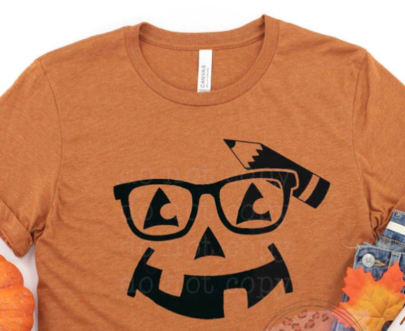 Teacher Secretary Pumpkin Face Shirt, Teacher Pumpkin, Secretary