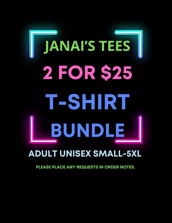 2 for 25 mystery tshirt bundle, mystery shirts