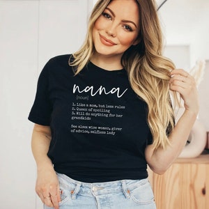 NaNa Definition Shirt, nana shirt, gifts for nana, granny tshirts, granny shirt