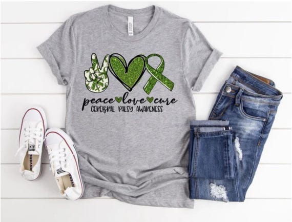 Peace Love Cure Cerebral Palsy Shirt