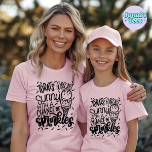 Sunny With A Chance Of Sprinkles Shirt, ice cream shirt, sprinkles shirt,