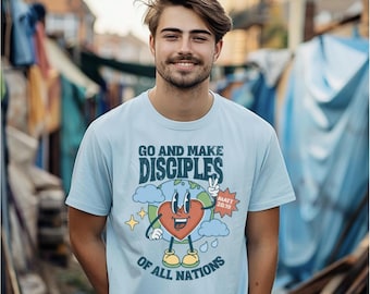 Go and make disciples of all nations, christian tee, trendy christian shirt, Matthew 28:19 shirt