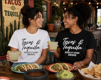 Tacos & Tequila shirt, taco shirt, tequila shirt, margarita shirt,