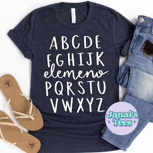 Elemeno Alphabet Shirt Youth